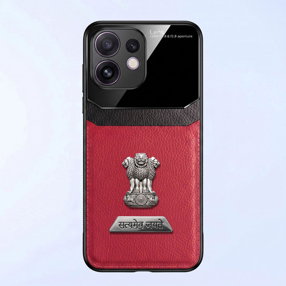 Oppo Reno 16 5G Satyamev Jayate 2-in-1 Emblem Leather Lens Protective Back Case