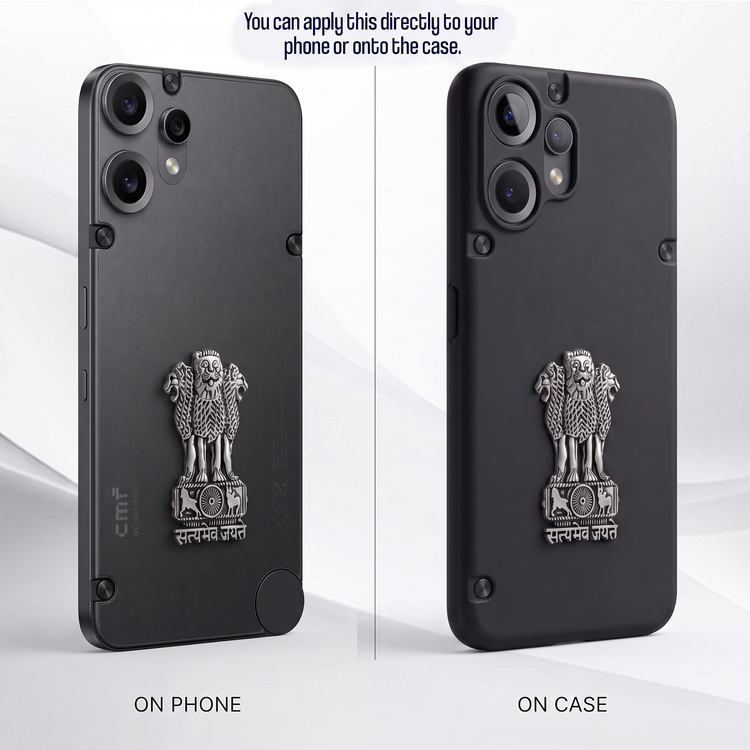 CMF Phone 2 Pro 5G Compatible Satyamev Jayate 3D Metal Emblem Sticker